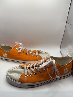 Clemson Tiger (NCAA) Low-Top Skicks Canvas Sneakers Orange Men’s  Size 12